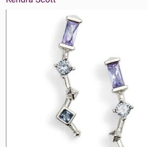 Kendra Scott Purple and Blue Gemstone Earrings